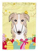 Borzoi Easter Egg Hunt Garden Flag - Outdoor Decorative Yard Flag BB1910GF