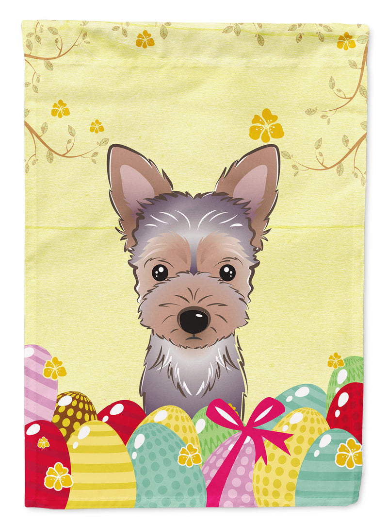 Yorkie Puppy Easter Egg Hunt Flag Garden Size BB1914GF