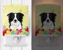 Border Collie Easter Egg Hunt Ceramic Night Light BB1923CNL
