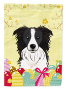 Border Collie Easter Egg Hunt Garden Flag - Outdoor Decorative Yard Flag BB1923GF