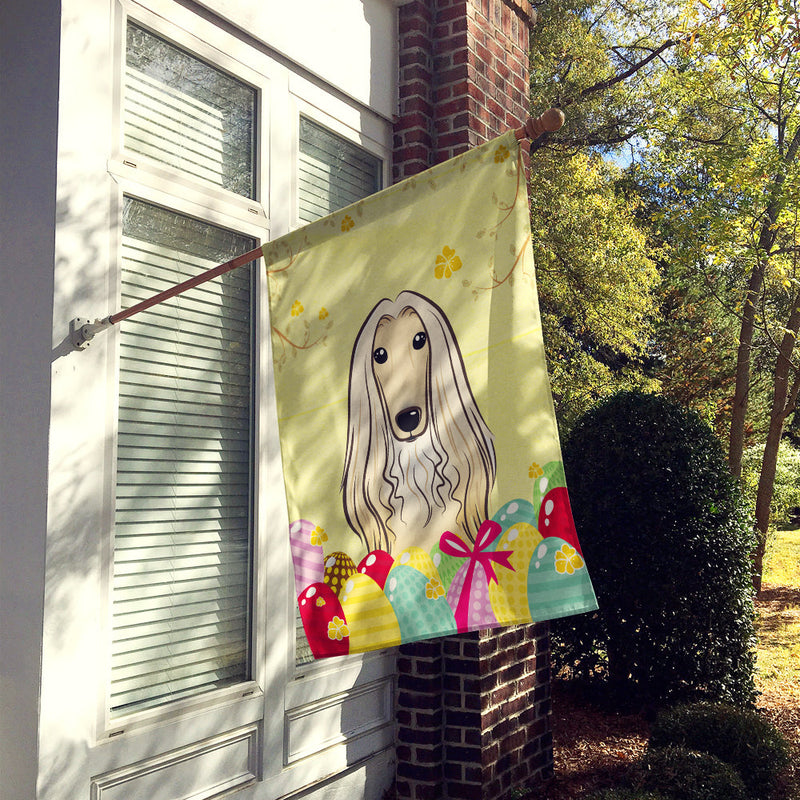 Afghan Hound Easter Egg Hunt Flag Canvas House Size BB1926CHF