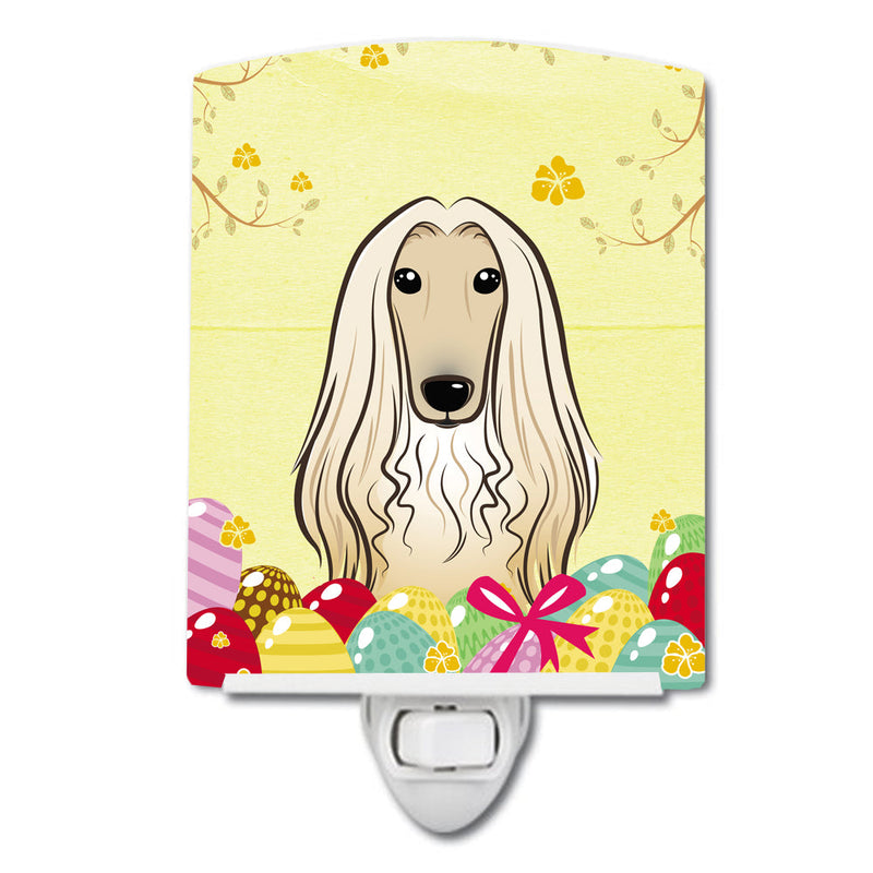 Afghan Hound Easter Egg Hunt Ceramic Night Light BB1926CNL