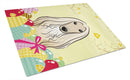 Afghan Hound Easter Egg Hunt Glass Cutting Boards – Durable, Decorative Kitchen Art Large BB1926LCB