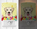 Golden Retriever Easter Egg Hunt Ceramic Night Light Compact, UL-Certified, Ideal for Bedroom, Bathroom, Nursery, Hallway, Kitchen, 6x4x3, Multicolor