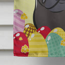Black Pug Easter Egg Hunt Flag Canvas House Size BB1945CHF