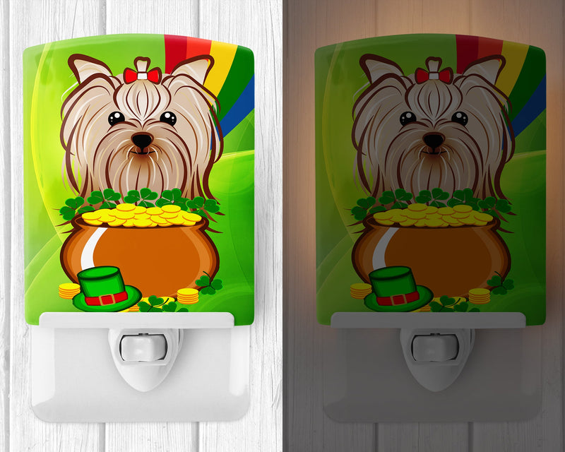 Yorkie Yorkishire Terrier St. Patrick's Day Ceramic Night Light BB1948CNL