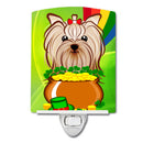 Ceramic Night Light Compact, UL-Certified, Ideal for Bedroom, Bathroom, Nursery, Hallway, Kitchen, 6x4x3, Multicolor