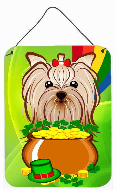 Yorkie Yorkshire Terrier St. Patrick's Day Wall or Door Hanging Prints BB1948DS1216