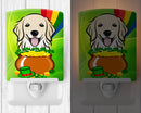 Ceramic Night Light Compact, UL-Certified, Ideal for Bedroom, Bathroom, Nursery, Hallway, Kitchen, 6x4x3, Multicolor