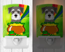Ceramic Night Light Compact, UL-Certified, Ideal for Bedroom, Bathroom, Nursery, Hallway, Kitchen, 6x4x3, Multicolor