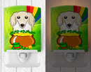 Ceramic Night Light Compact, UL-Certified, Ideal for Bedroom, Bathroom, Nursery, Hallway, Kitchen, 6x4x3, Multicolor
