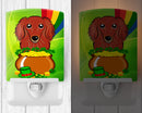 Ceramic Night Light Compact, UL-Certified, Ideal for Bedroom, Bathroom, Nursery, Hallway, Kitchen, 6x4x3, Multicolor