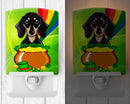 Ceramic Night Light Compact, UL-Certified, Ideal for Bedroom, Bathroom, Nursery, Hallway, Kitchen, 6x4x3, Multicolor