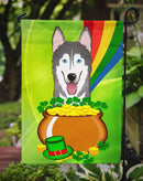 Alaskan Malamute St. Patrick's Day Garden Flag – Decorative Outdoor Yard Flag BB1962GF