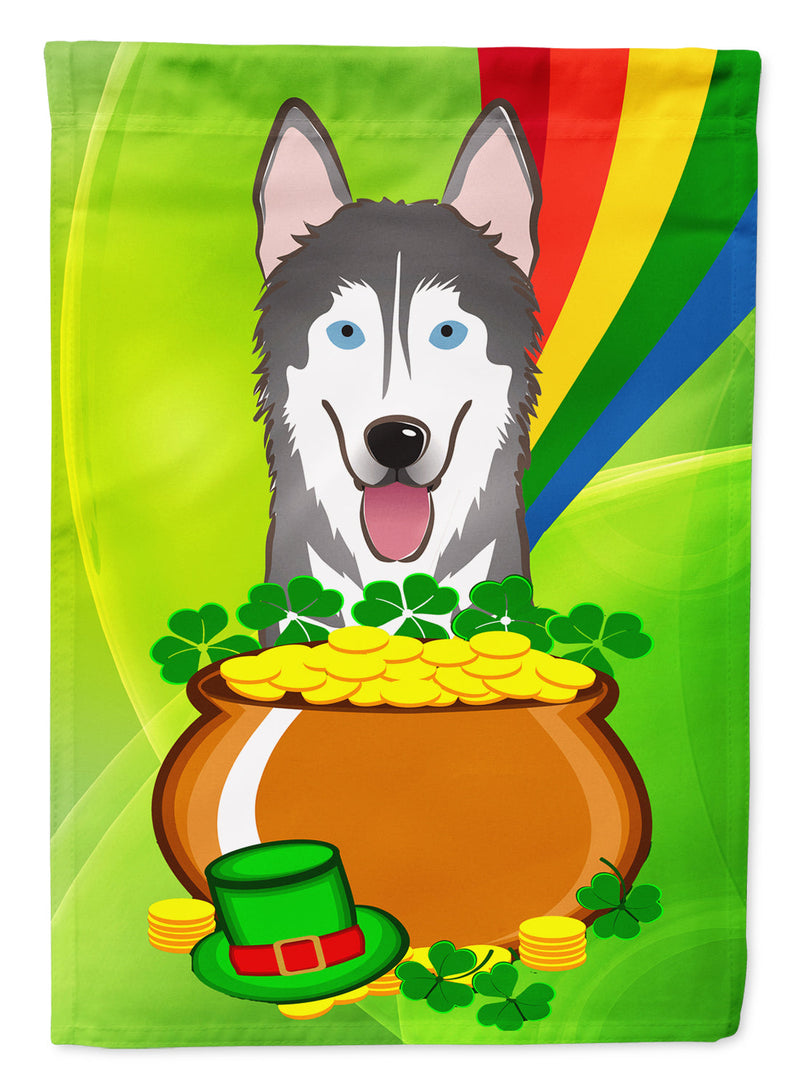Alaskan Malamute St. Patrick's Day Garden Flag – Decorative Outdoor Yard Flag BB1962GF