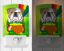 Ceramic Night Light Compact, UL-Certified, Ideal for Bedroom, Bathroom, Nursery, Hallway, Kitchen, 6x4x3, Multicolor