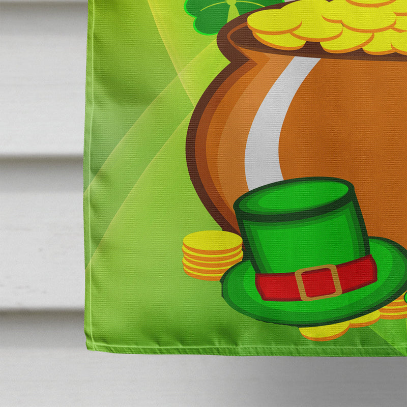 Yellow Labrador St. Patrick's Day Flag Canvas House Size BB1966CHF