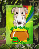 Borzoi St. Patrick's Day Garden Flag – Decorative Outdoor Yard Flag BB1972GF