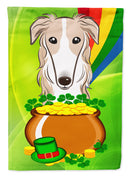 Borzoi St. Patrick's Day Garden Flag – Decorative Outdoor Yard Flag BB1972GF