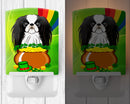 Ceramic Night Light Compact, UL-Certified, Ideal for Bedroom, Bathroom, Nursery, Hallway, Kitchen, 6x4x3, Multicolor