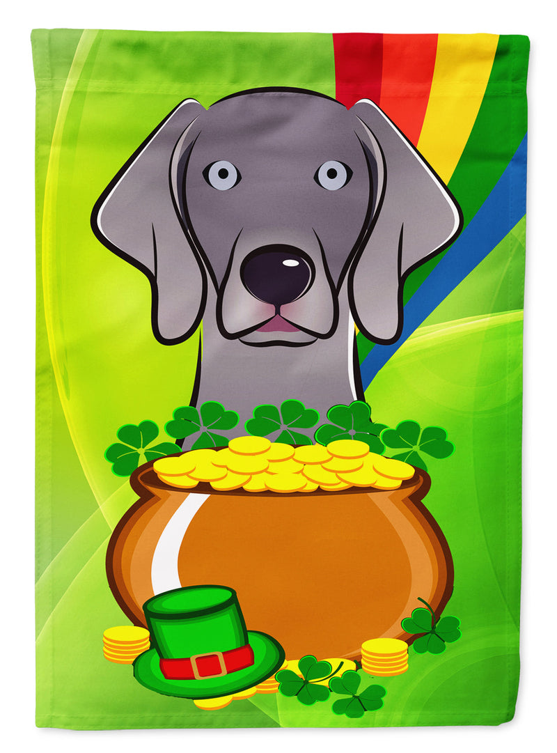 Weimaraner St. Patrick's Day Flag Canvas House Size BB1975CHF