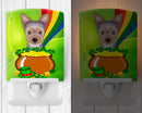 Ceramic Night Light Compact, UL-Certified, Ideal for Bedroom, Bathroom, Nursery, Hallway, Kitchen, 6x4x3, Multicolor