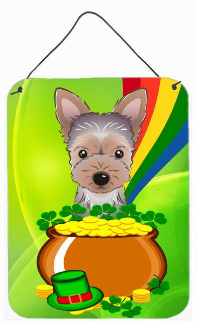 Yorkie Puppy St. Patrick's Day Wall or Door Hanging Prints BB1976DS1216