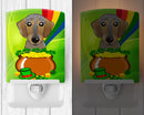 Ceramic Night Light Compact, UL-Certified, Ideal for Bedroom, Bathroom, Nursery, Hallway, Kitchen, 6x4x3, Multicolor