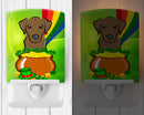 Ceramic Night Light Compact, UL-Certified, Ideal for Bedroom, Bathroom, Nursery, Hallway, Kitchen, 6x4x3, Multicolor