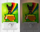 Ceramic Night Light Compact, UL-Certified, Ideal for Bedroom, Bathroom, Nursery, Hallway, Kitchen, 6x4x3, Multicolor