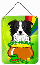 Border Collie St. Patrick's Day Wall or Door Hanging Prints BB1985DS1216