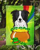 Border Collie St. Patrick's Day Garden Flag – Decorative Outdoor Yard Flag BB1985GF