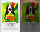 Ceramic Night Light Compact, UL-Certified, Ideal for Bedroom, Bathroom, Nursery, Hallway, Kitchen, 6x4x3, Multicolor