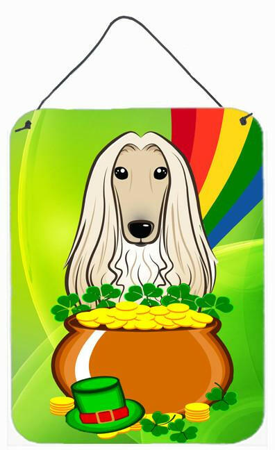 Afghan Hound St. Patrick's Day Wall or Door Hanging Prints BB1988DS1216