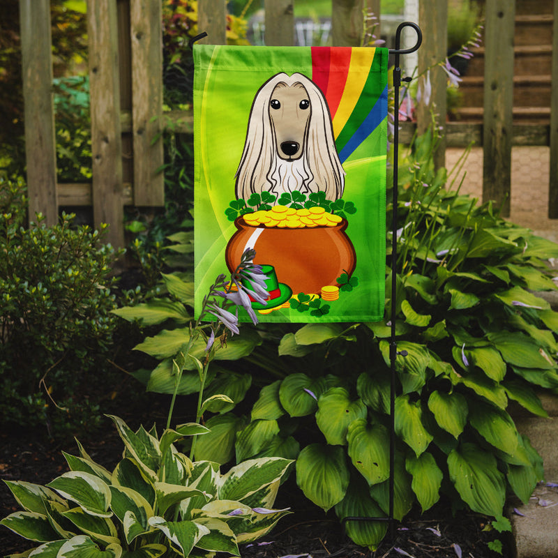 Afghan Hound St. Patrick's Day Flag Garden Size BB1988GF