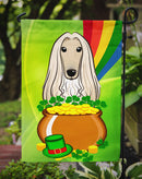 Afghan Hound St. Patrick's Day Garden Flag – Decorative Outdoor Yard Flag BB1988GF