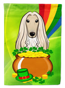 Afghan Hound St. Patrick's Day Garden Flag – Decorative Outdoor Yard Flag BB1988GF