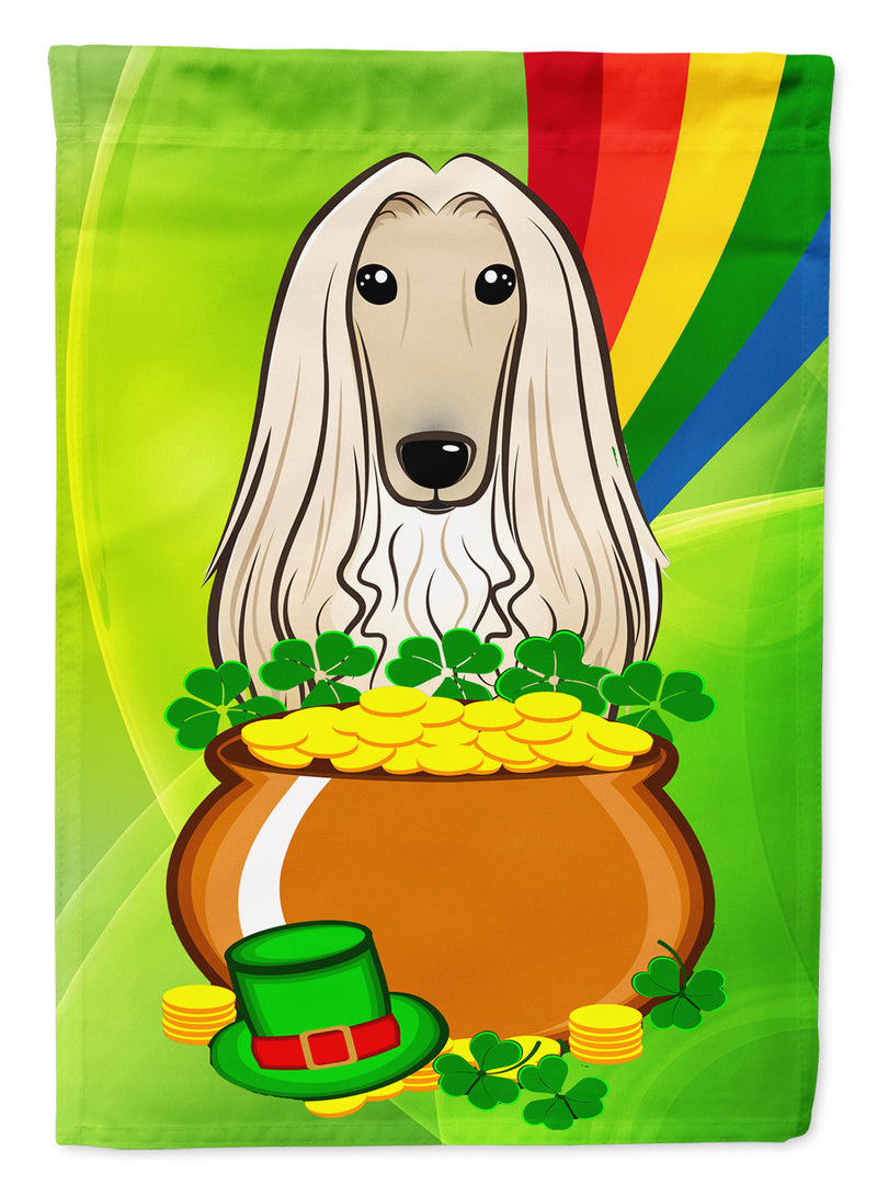 Afghan Hound St. Patrick's Day Garden Flag – Decorative Outdoor Yard Flag BB1988GF