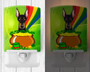 Ceramic Night Light Compact, UL-Certified, Ideal for Bedroom, Bathroom, Nursery, Hallway, Kitchen, 6x4x3, Multicolor