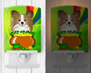 Ceramic Night Light Compact, UL-Certified, Ideal for Bedroom, Bathroom, Nursery, Hallway, Kitchen, 6x4x3, Multicolor