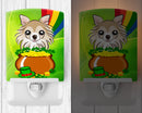 Ceramic Night Light Compact, UL-Certified, Ideal for Bedroom, Bathroom, Nursery, Hallway, Kitchen, 6x4x3, Multicolor