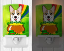 Ceramic Night Light Compact, UL-Certified, Ideal for Bedroom, Bathroom, Nursery, Hallway, Kitchen, 6x4x3, Multicolor