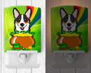 Ceramic Night Light Compact, UL-Certified, Ideal for Bedroom, Bathroom, Nursery, Hallway, Kitchen, 6x4x3, Multicolor