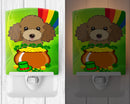 Ceramic Night Light Compact, UL-Certified, Ideal for Bedroom, Bathroom, Nursery, Hallway, Kitchen, 6x4x3, Multicolor