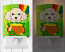 Ceramic Night Light Compact, UL-Certified, Ideal for Bedroom, Bathroom, Nursery, Hallway, Kitchen, 6x4x3, Multicolor