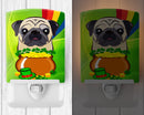 Ceramic Night Light Compact, UL-Certified, Ideal for Bedroom, Bathroom, Nursery, Hallway, Kitchen, 6x4x3, Multicolor