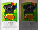Black Pug St. Patrick's Day Ceramic Night Light BB2007CNL