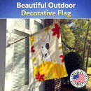 Bull Terrier Thanksgiving House Flag 28x40 Porch Sleeve Pole Decorative Outside Yard Banner Artwork Wall Hanging, Polyester