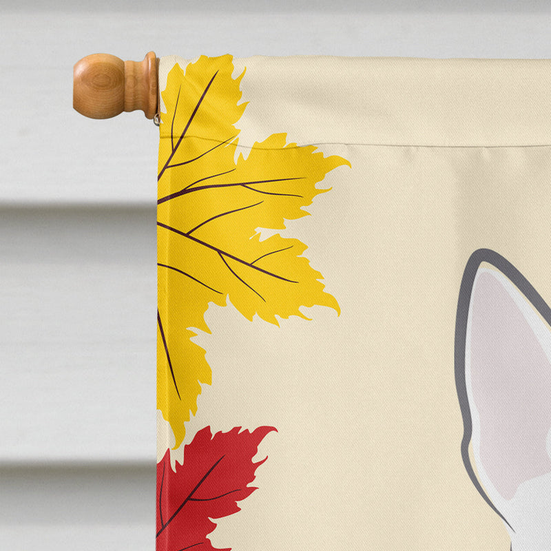 Bull Terrier Thanksgiving Flag Canvas House Size BB2015CHF