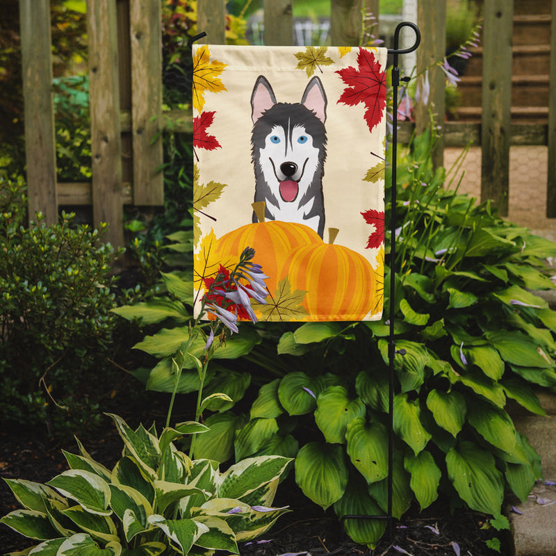 Alaskan Malamute Thanksgiving Flag Garden Size BB2024GF